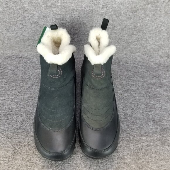 Merrell Sulis Black Leather Waterproof Insulated Winter Boots Women 7.5 DISCOLOR - Picture 7 of 12